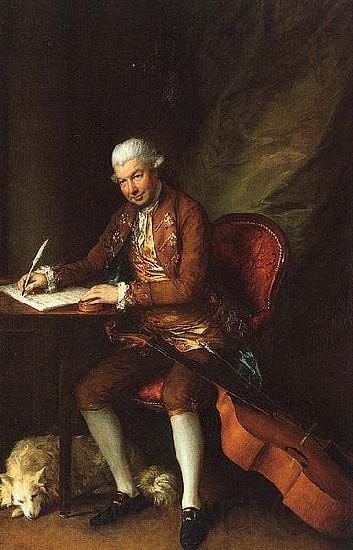 Thomas Gainsborough Portrait of Carl Friedrich Abel German composer France oil painting art